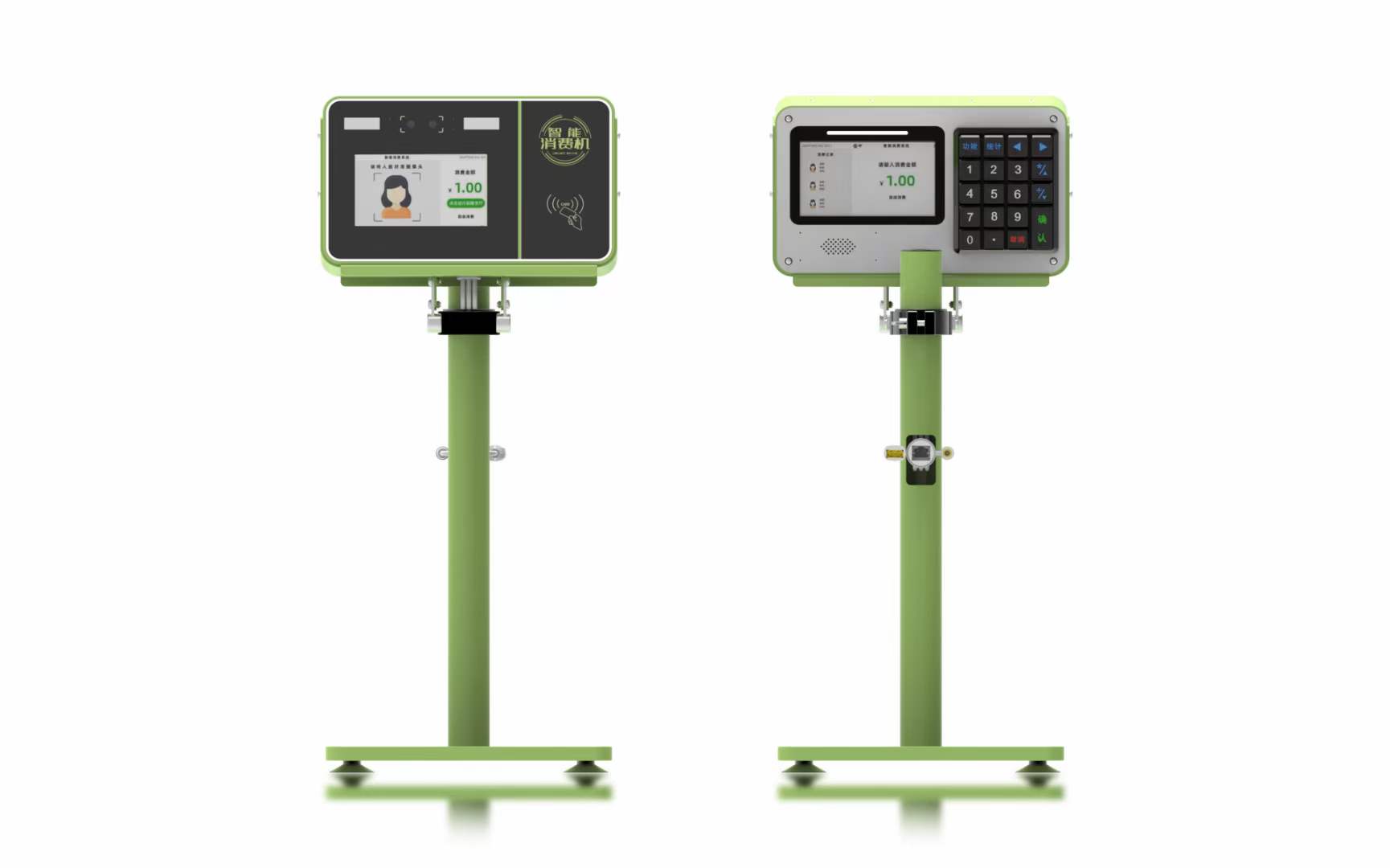 興邦人臉消費(fèi)機(jī)，刷臉支付售飯機(jī)
